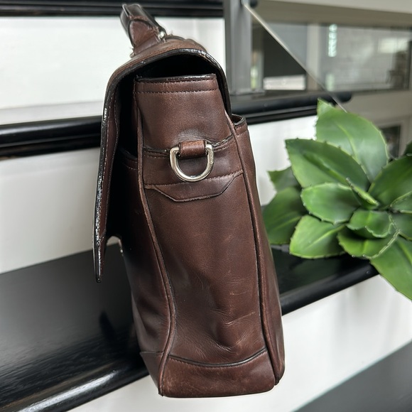Coach vintage genuine leather briefcase # 70304 Transatlantic Flap Business - Picture 3 of 15